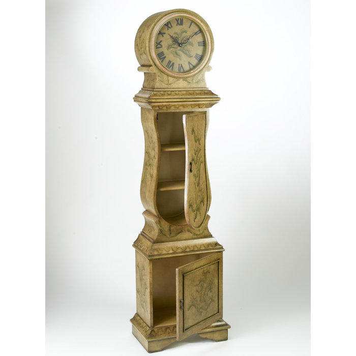 Ophelia & Co. 77'' H Solid + Manufactured Wood Grandfather Clock Wayfair